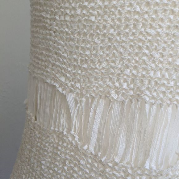 Absolutely Boho Fringe Cream Tunic Vest - Picture 7 of 8